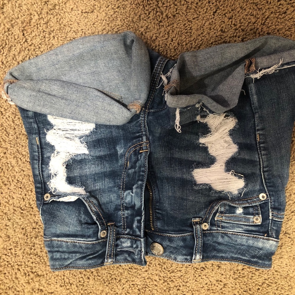 american eagle jean shorts